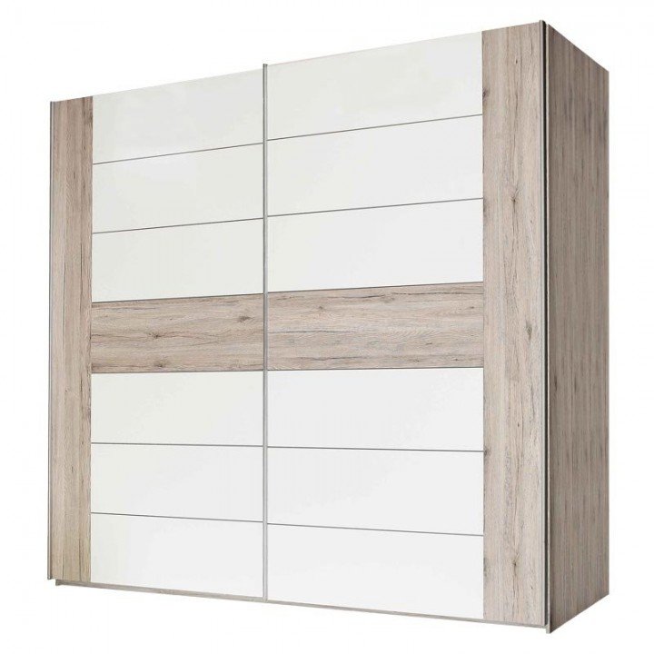 Шафа-купе RONDINO RDNS127E1 Forte дуб пісочний / білий глянець